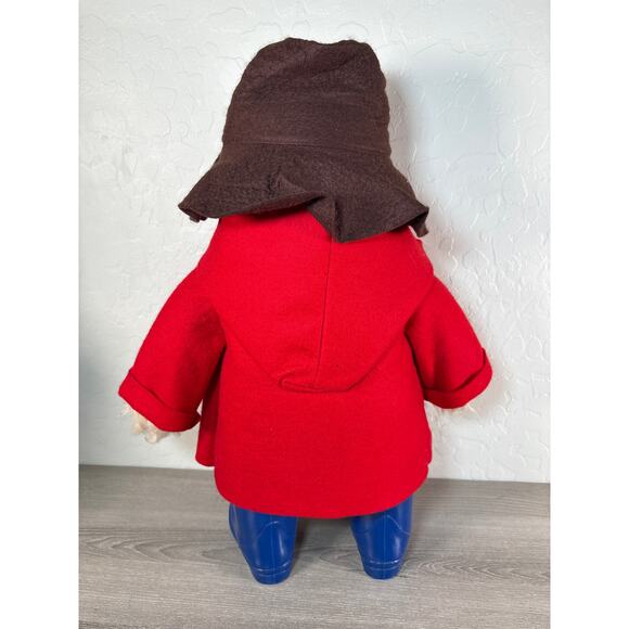 Vintage Paddington Bear Plush Gabrielle Designs 1981 Blue Boots Brown Hat - Picture 4 of 7